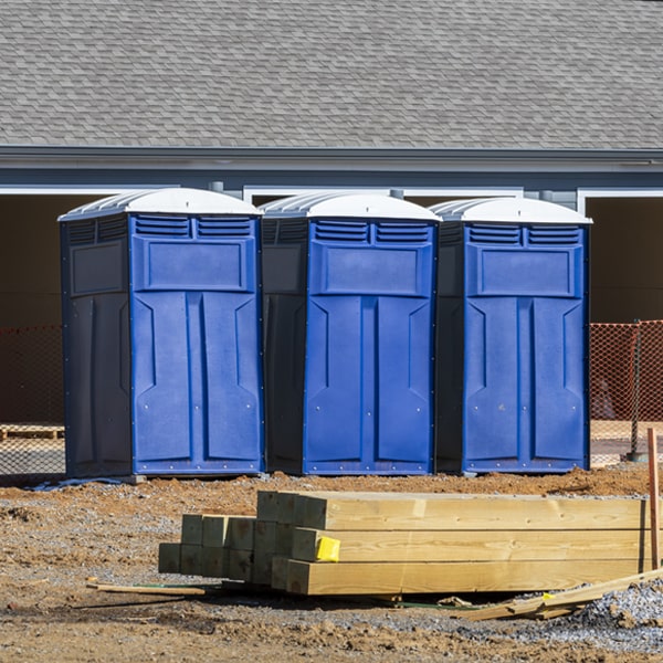 what is the expected delivery and pickup timeframe for the porta potties in Emily MN